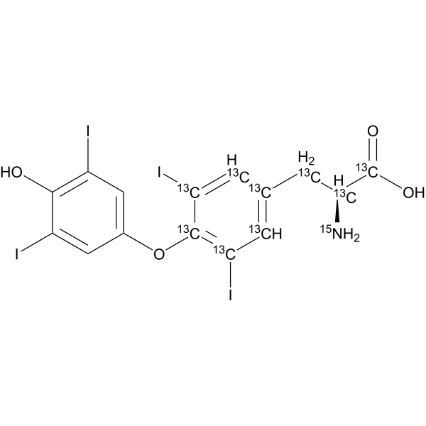 L-Thyroxine-13C6,15N (L-Thyroxine-13C6) 1431868-11-9